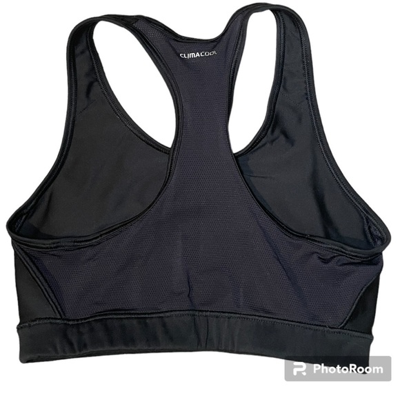 ADIDAS TECHFIT CLIMACOOL MESH LINED SPORTS BRA, BLACK, SIZE M - Picture 2 of 5